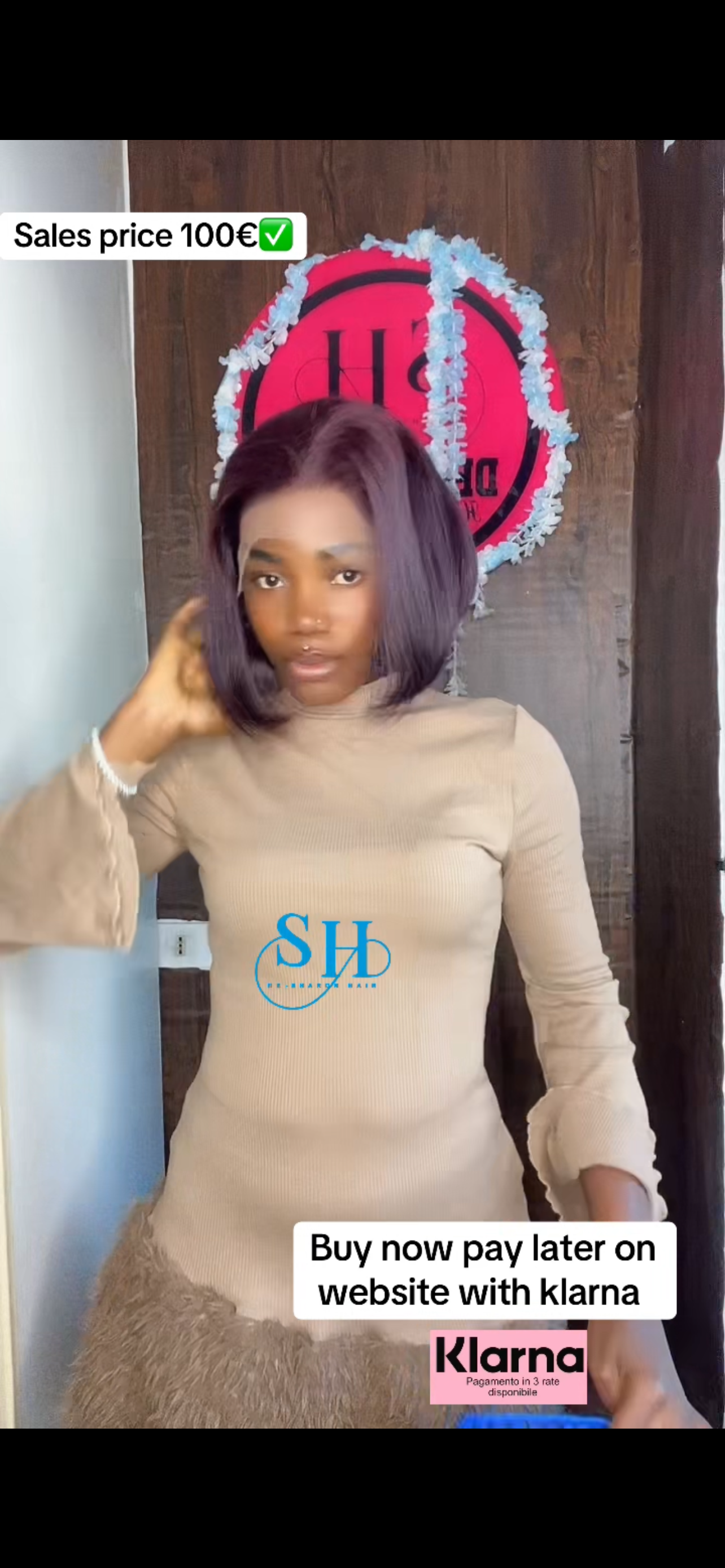 10inches 13*4 bob wig