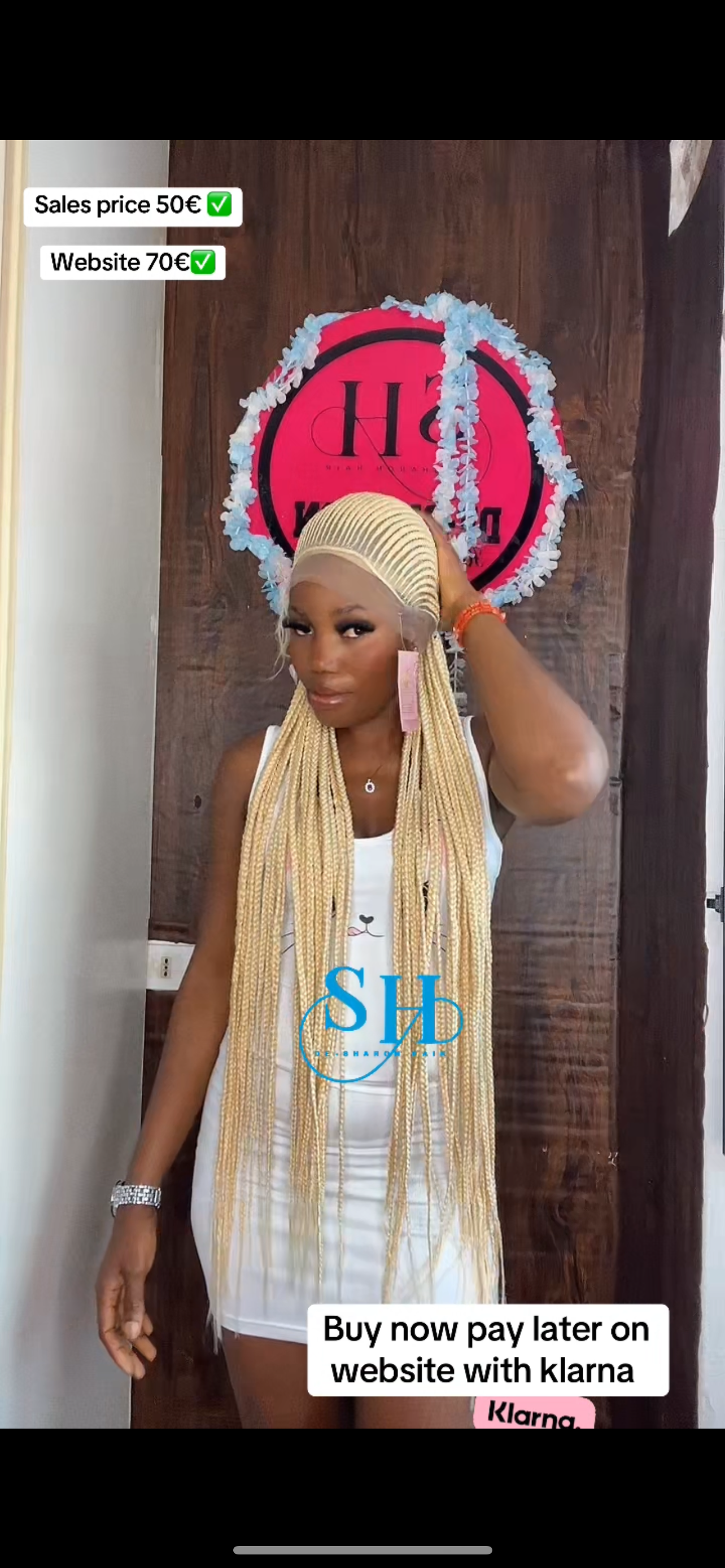 Brided wig