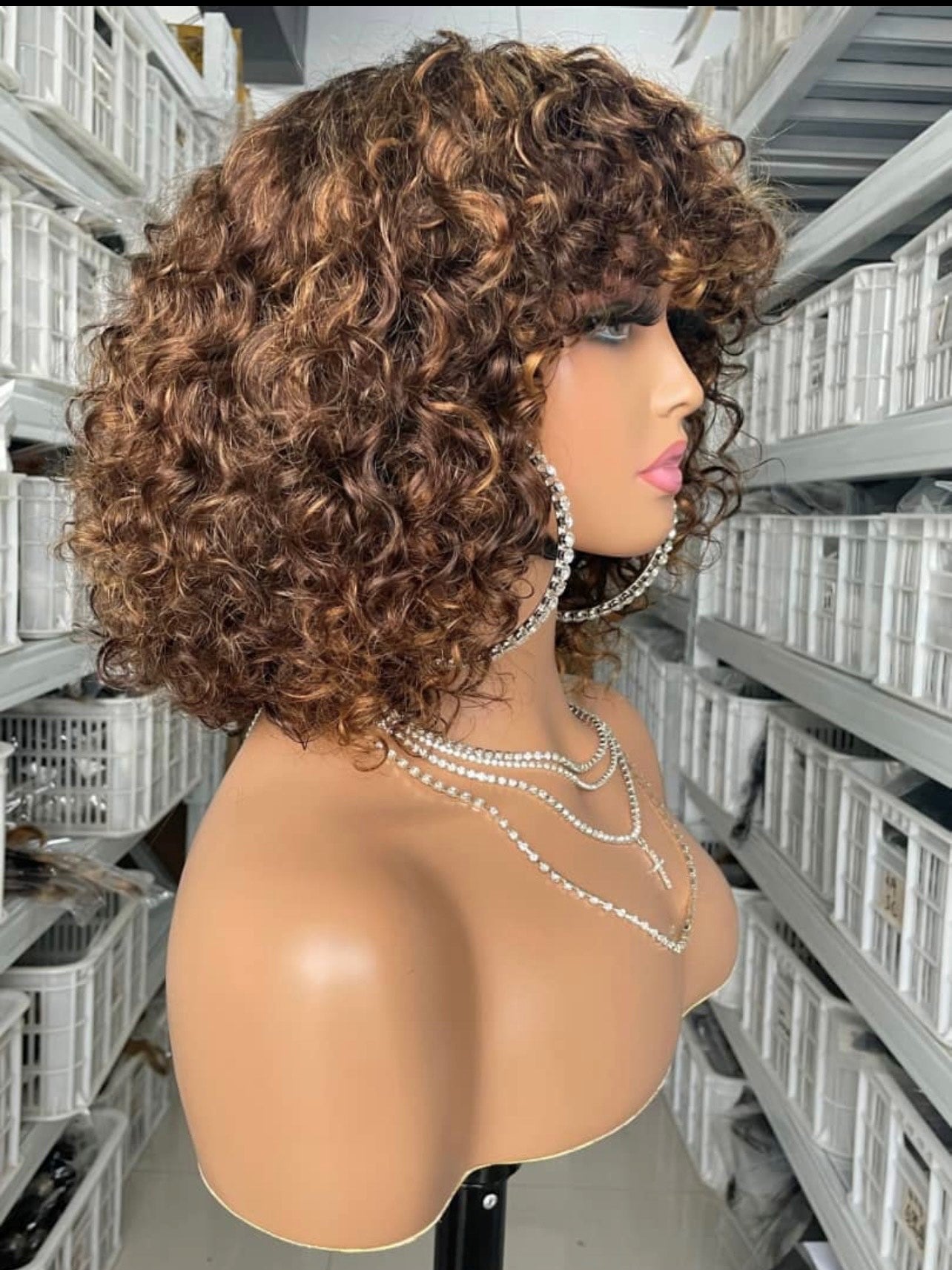 2 tone fringe wig