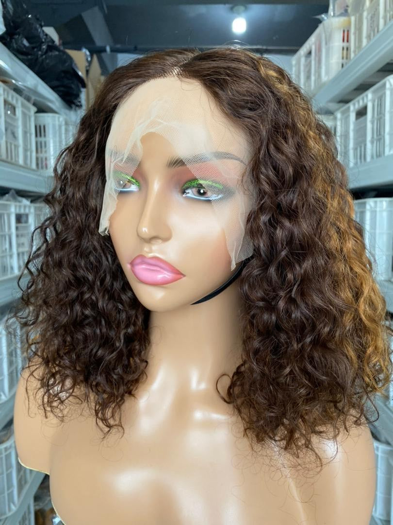 2 tone frontal curly